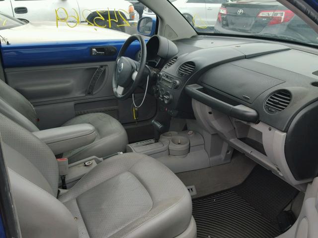 3VWDD21CX2M412823 - 2002 VOLKSWAGEN NEW BEETLE Mavi foto 5