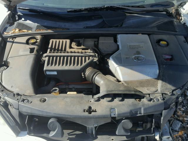 JTJGW31U360002654 - 2006 LEXUS RX 400 WHITE photo 7