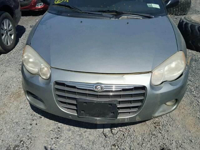 1C3EL55R54N405981 - 2004 CHRYSLER SEBRING LX GRAY photo 9