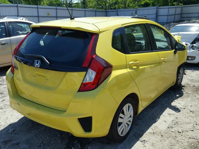 3HGGK5H55FM767517 - 2015 HONDA FIT LX YELLOW photo 4