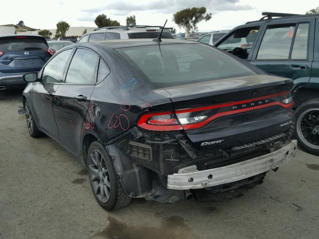 1C3CDFBA2DD105670 - 2013 DODGE DART SXT BLACK photo 3