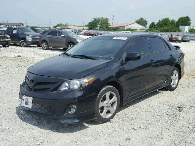 2T1BU4EE4BC716398 - 2011 TOYOTA COROLLA BA BLACK photo 2