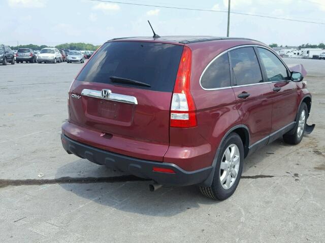 5J6RE38559L025959 - 2009 HONDA CR-V EX RED photo 4