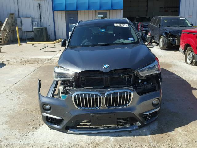 WBXHT3C38GP882332 - 2016 BMW X1 XDRIVE2 GRAY photo 9