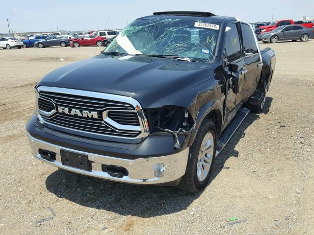 1C6RR7PTXHS821099 - 2017 RAM 1500 LONGH BLACK photo 2