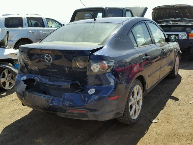 JM1BK32F281115419 - 2008 MAZDA 3 I BLUE photo 4