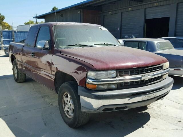 1GCEK19T4XE168482 - 1999 CHEVROLET SILVERADO BURGUNDY photo 1