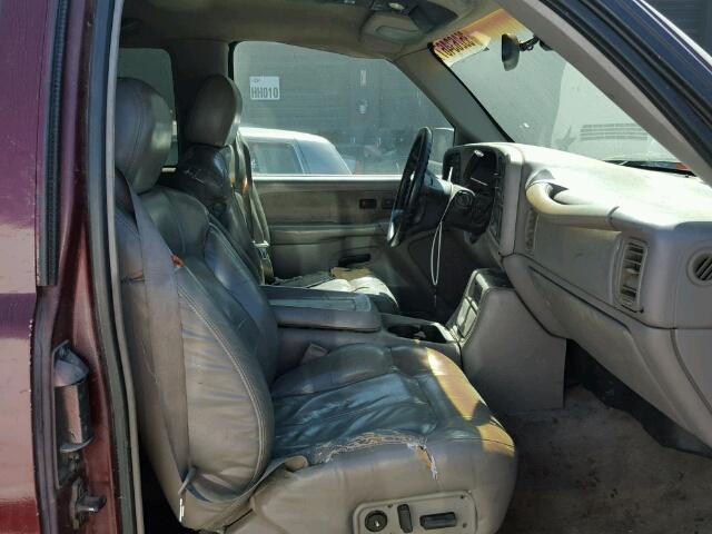 1GCEK19T4XE168482 - 1999 CHEVROLET SILVERADO BURGUNDY photo 5