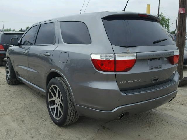 1C4SDHCT6DC520709 - 2013 DODGE DURANGO R/ GRAY photo 3