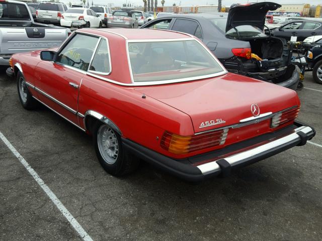 00010704412039588 - 1977 MERCEDES-BENZ 450SL RED photo 3