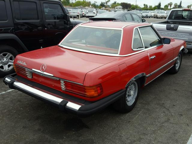 00010704412039588 - 1977 MERCEDES-BENZ 450SL RED photo 4