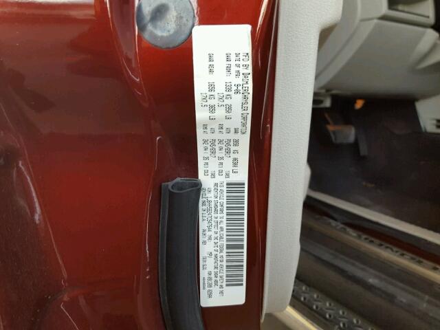 1J8HH58247C547644 - 2007 JEEP COMMANDER MAROON photo 10