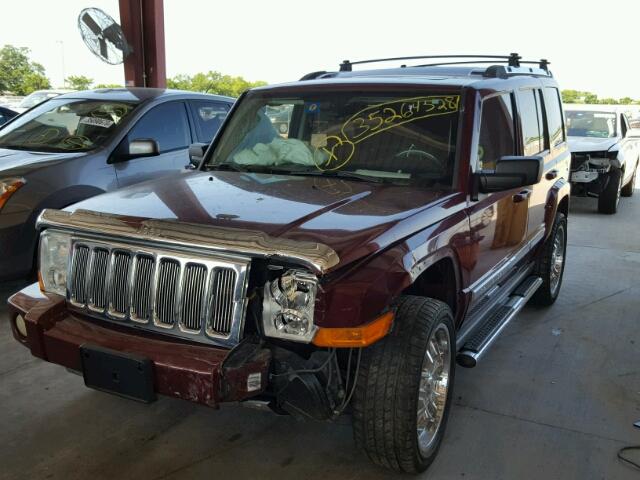 1J8HH58247C547644 - 2007 JEEP COMMANDER MAROON photo 2