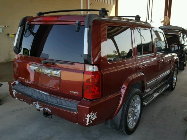 1J8HH58247C547644 - 2007 JEEP COMMANDER MAROON photo 4