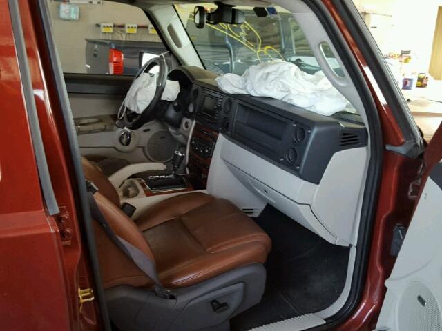 1J8HH58247C547644 - 2007 JEEP COMMANDER MAROON photo 5