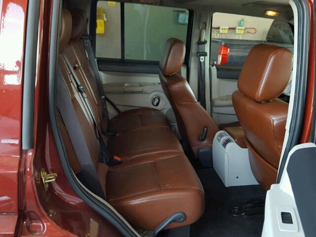 1J8HH58247C547644 - 2007 JEEP COMMANDER MAROON photo 6