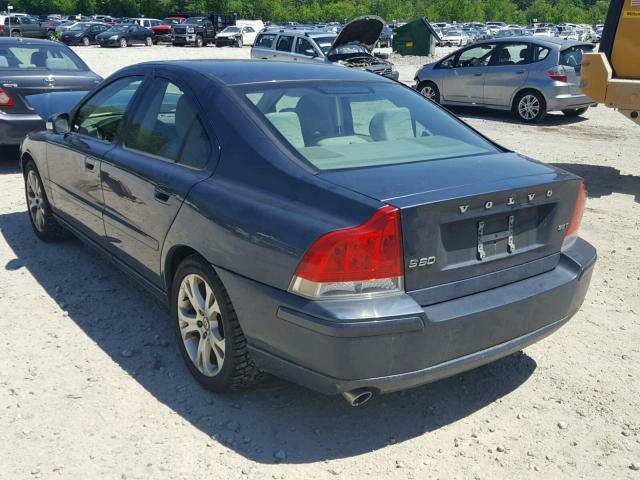 YV1RS592792733726 - 2009 VOLVO S60 2.5T BLUE photo 3
