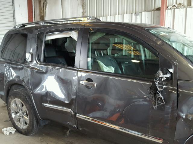 5N1BA0NFXCN605049 - 2012 NISSAN ARMADA SV GRAY photo 9