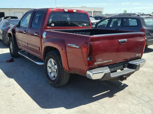 1GTJTCDEXA8107269 - 2010 GMC CANYON SLE RED photo 3