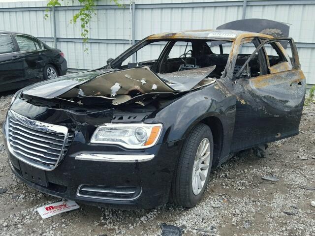 2C3CCAAG9EH380159 - 2014 CHRYSLER 300 BLACK photo 2