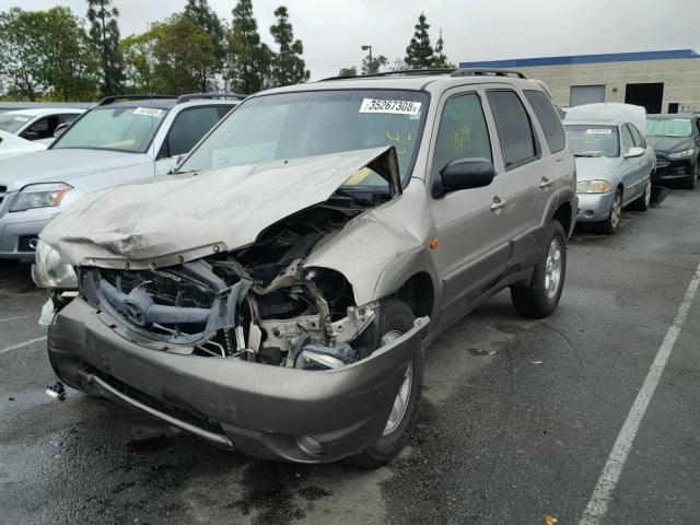 4F2CU09132KM10425 - 2002 MAZDA TRIBUTE LX GOLD photo 2