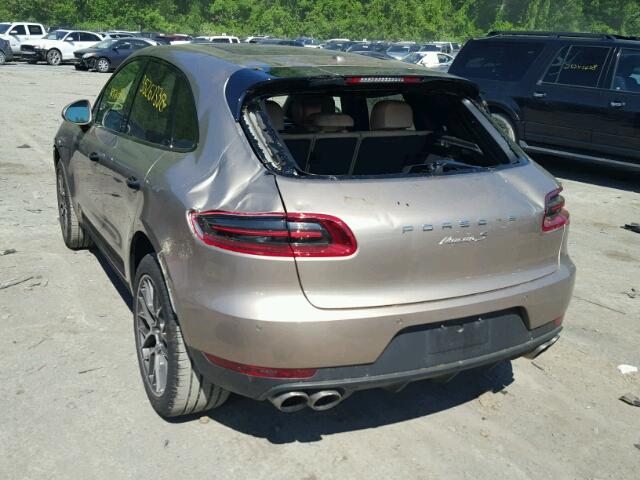 WP1AB2A5XJLB32315 - 2018 PORSCHE MACAN S TAN photo 3