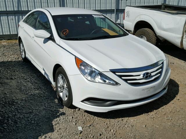 5NPEB4AC5EH933712 - 2014 HYUNDAI SONATA GLS WHITE photo 1