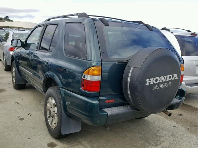 4S6CM58W4X4416341 - 1999 HONDA PASSPORT E GREEN photo 3