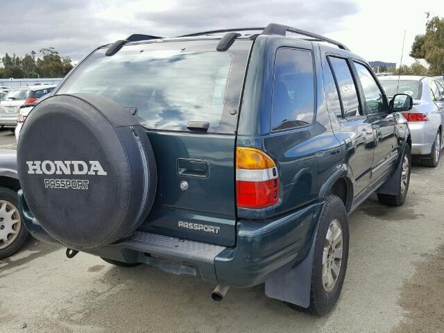 4S6CM58W4X4416341 - 1999 HONDA PASSPORT E GREEN photo 4