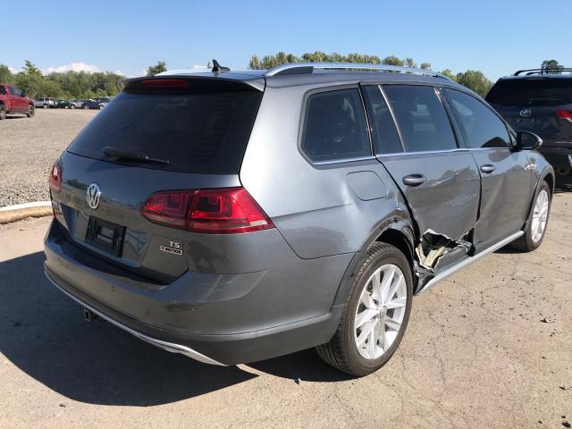 3VWH17AU2HM512942 - 2017 VOLKSWAGEN GOLF ALLTR GRAY photo 4