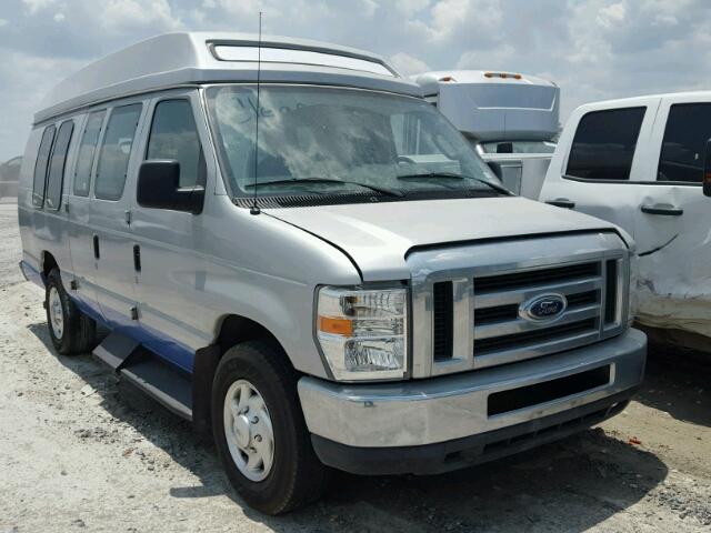 1FDNS24L89DA89365 - 2009 FORD ECONOLINE GRAY photo 1