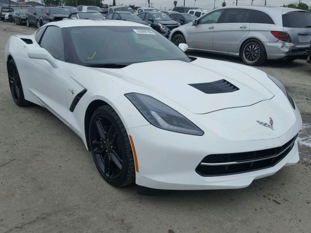 1G1YA2D70J5102642 - 2018 CHEVROLET CORVETTE S WHITE photo 1