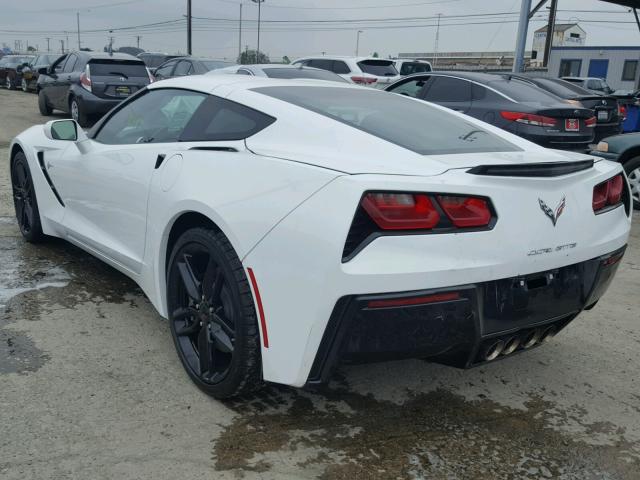 1G1YA2D70J5102642 - 2018 CHEVROLET CORVETTE S WHITE photo 3