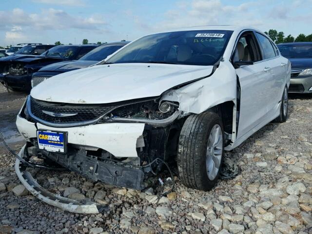 1C3CCCCB0FN531332 - 2015 CHRYSLER 200 C WHITE photo 2