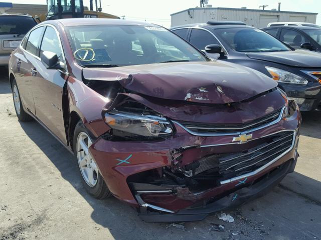 1G1ZB5ST1GF310342 - 2016 CHEVROLET MALIBU LS Bordo foto 1