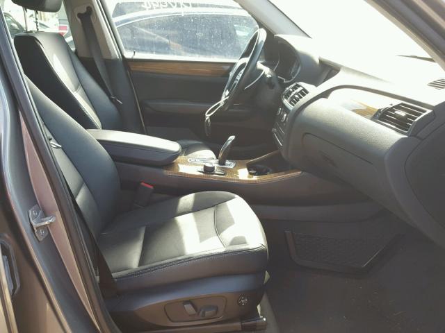 5UXWX9C54D0A21992 - 2013 BMW X3 XDRIVE2 GRAY photo 5