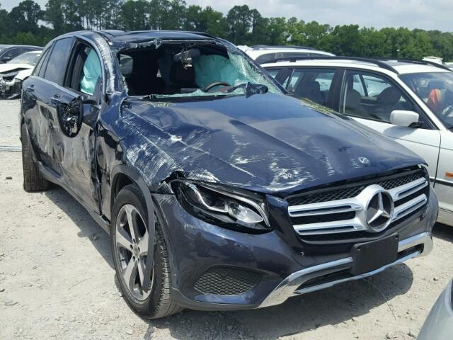 WDC0G4JB4JV057691 - 2018 MERCEDES-BENZ GLC 300 BLUE photo 1