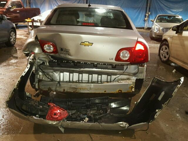 1G1ZG57BX8F246336 - 2008 CHEVROLET MALIBU LS GRAY photo 9