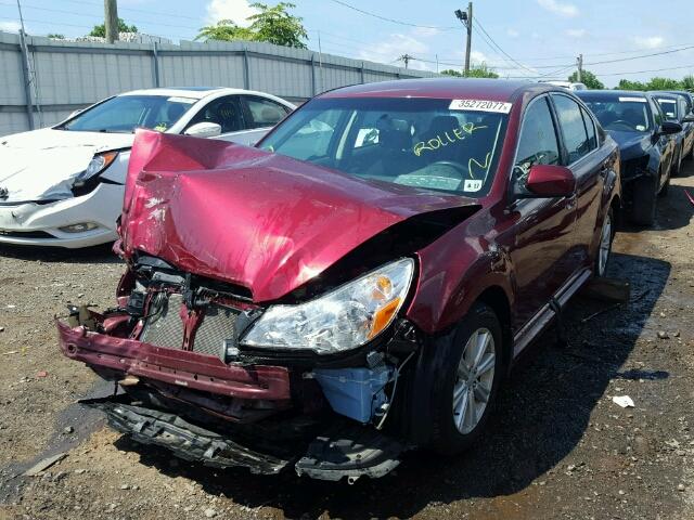 4S3BMBC68C3037874 - 2012 SUBARU LEGACY 2.5 RED photo 2