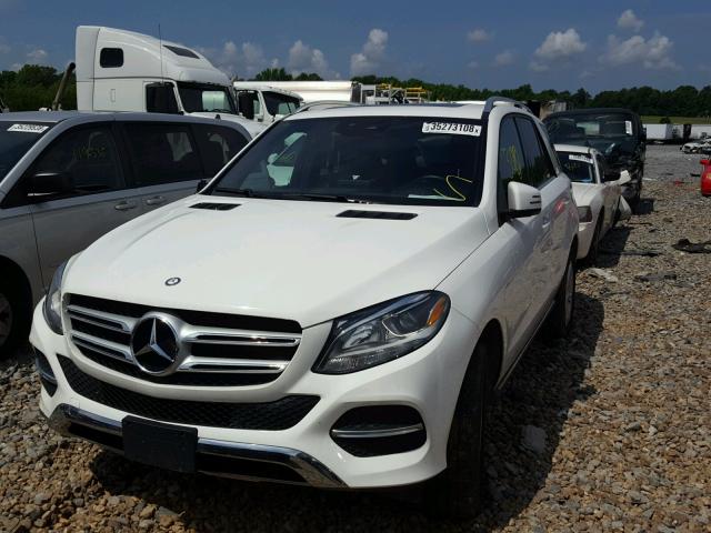 4JGDA5HB6GA725510 - 2016 MERCEDES-BENZ GLE 350 4M WHITE photo 2