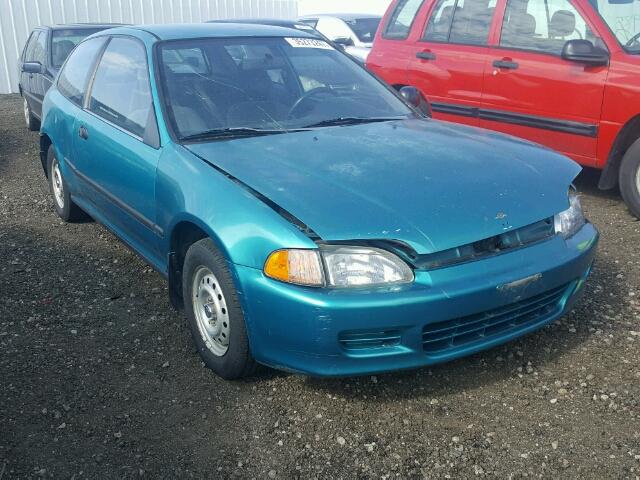 2HGEH2451NH555690 - 1992 HONDA CIVIC DX TEAL photo 1