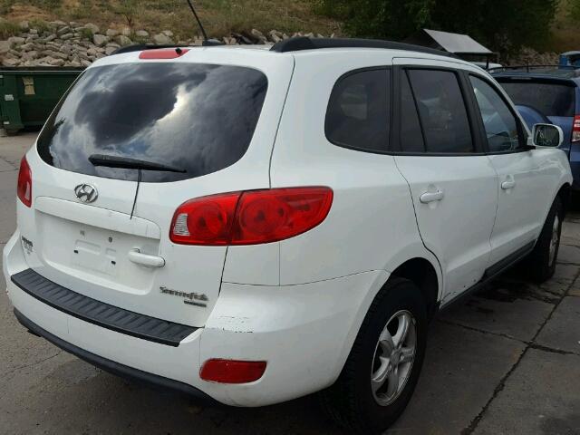 5NMSG73D68H142053 - 2008 HYUNDAI SANTA FE G WHITE photo 4