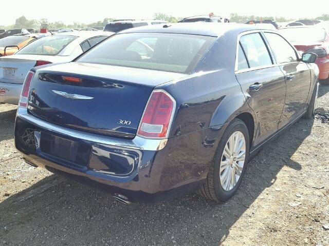 2C3CCARG0DH634120 - 2013 CHRYSLER 300 BLUE photo 4