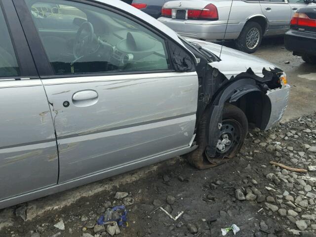 1G8AZ55F27Z114277 - 2007 SATURN ION LEVEL SILVER photo 9