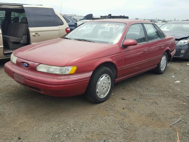 1FALP5240RA125700 - 1994 FORD TAURUS GL RED photo 2