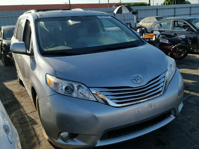 5TDYK3DC5CS204183 - 2012 TOYOTA SIENNA XLE SILVER photo 1