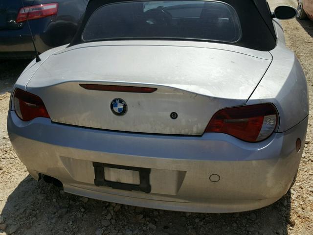 4USBU33586LW58818 - 2006 BMW Z4 3.0 SILVER photo 9
