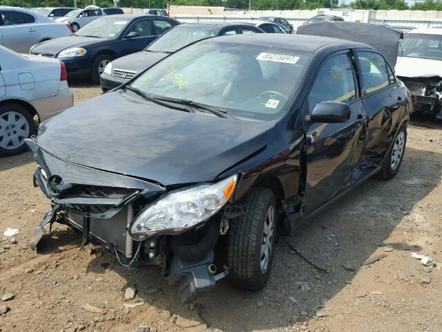 2T1BU4EE8CC846010 - 2012 TOYOTA COROLLA BLACK photo 2