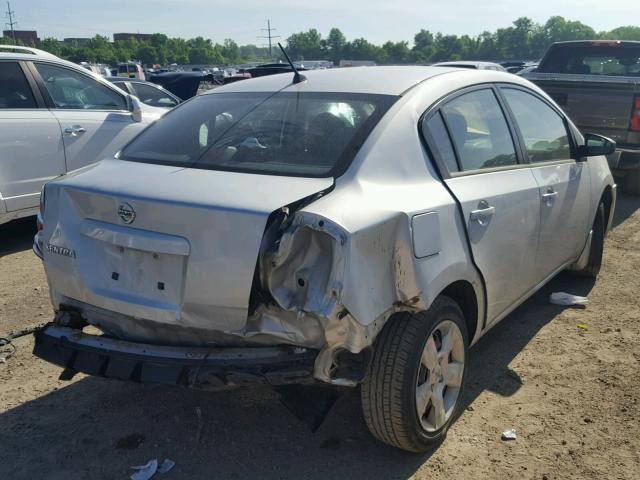 3N1AB61E28L680478 - 2008 NISSAN SENTRA 2.0 SILVER photo 4