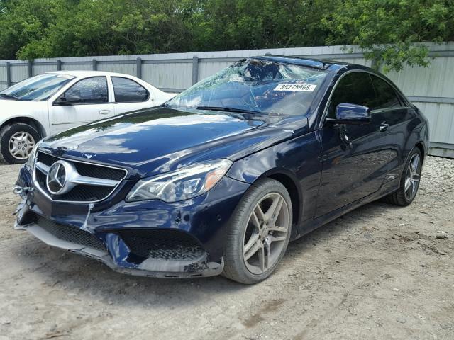 WDDKJ7DB0FF294425 - 2015 MERCEDES-BENZ E 550 BLUE photo 2